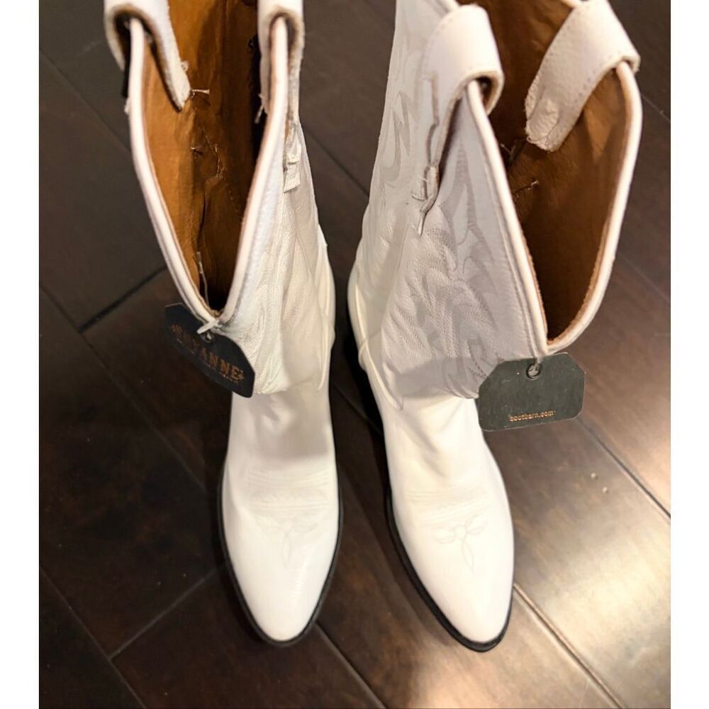 SHYANNE WOMEN'S BLANCA WESTERN BOOTS - ROUND TOE WHITE SIZE 8.5 NEW $199 MSRP - Picture 11 of 12